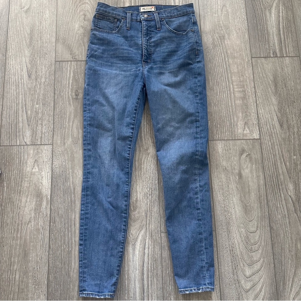 Madewell 11 inch high rise skinny jeans in size 28